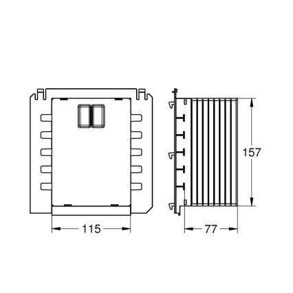 GROHE 40911000 - Revisionsschacht RAPID SL weiß