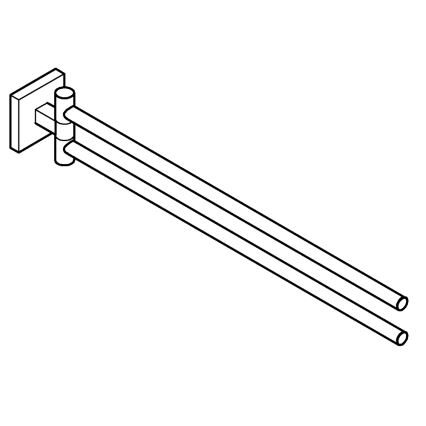 GROHE 409762430 - Handtuchhalter START CUBE 438 mm schwarz