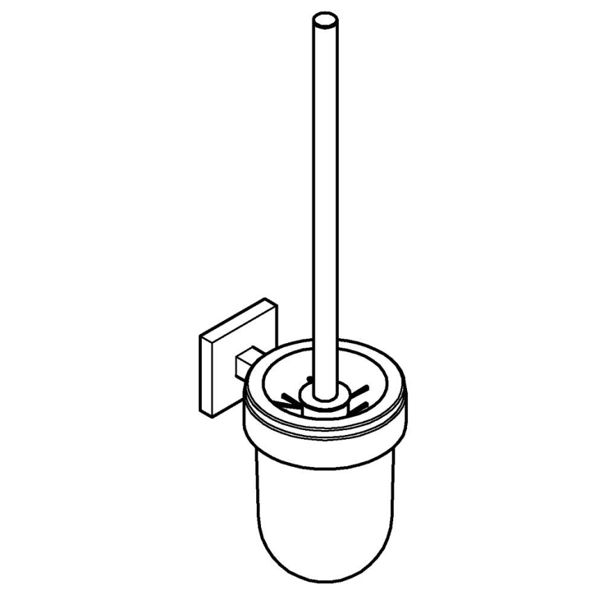 GROHE 40977000 - START CUBE WC-Reinigungsset, glänzender Chrom