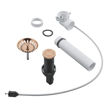 GROHE 40986DL0 - Ablaufgarnitur für Küchenspülen, Ø 35 mm, in Kupferoptik