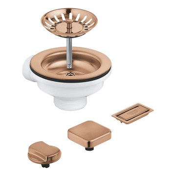 GROHE 40996DL0 - Ablaufgarnitur für Küchenspüle, kupferfarben