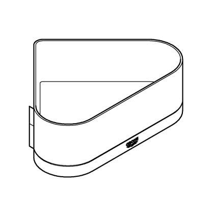 GROHE 41038000 - Eck-Duschwanne SELECTION, hochglänzender Chrom