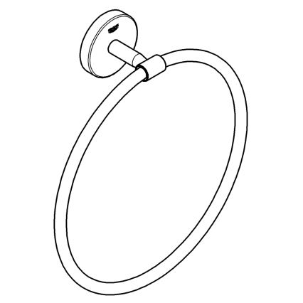 GROHE 41167000 - Handtuchhalter START COSMOPOLITAN, Ø 200 mm, glänzender Chrom