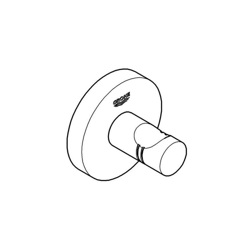 GROHE 41173000 - Bademantelhaken START, glänzender Chrom