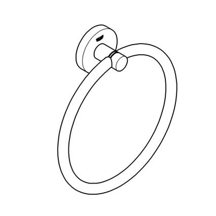 GROHE 41174DC0 - Handtuchhalter START, rostfreier Edelstahl