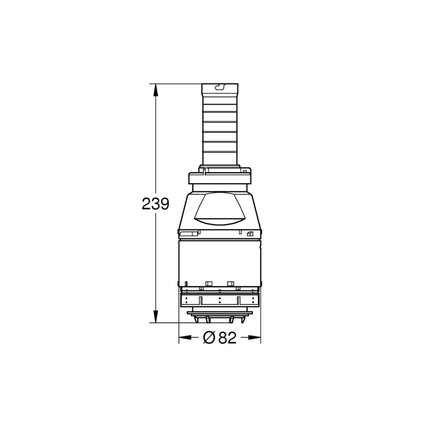 GROHE 42690000 - Servo-Spülventil ohne Ventilsitz ohne Verlängerung
