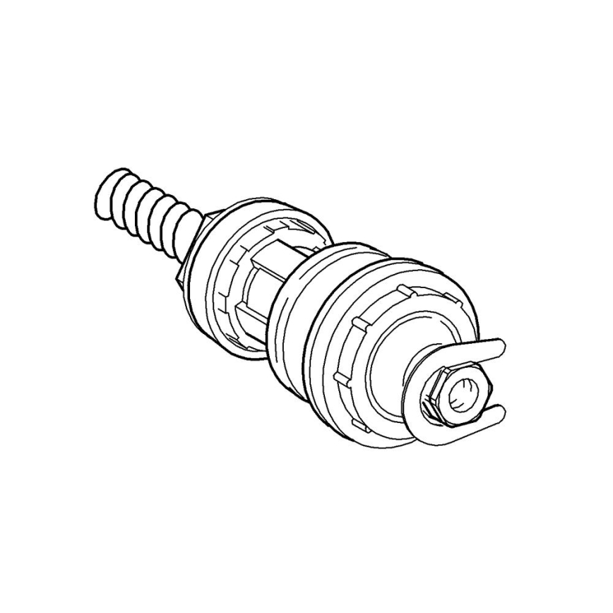 GROHE 43812000 - Inneneinsatz für Druckknopfventil am Urinal, glänzender Chrom