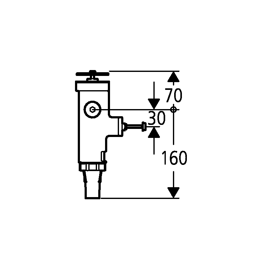 GROHE 43996000 - Druckspüler RONDO 3” glänzender Chrom