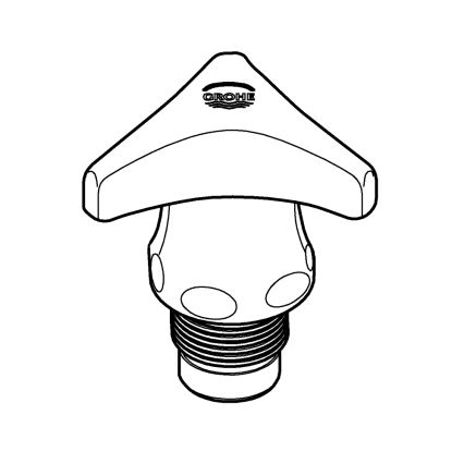 GROHE 45968000 - Oberteil DN 15 TRECORN, glänzender Chrom