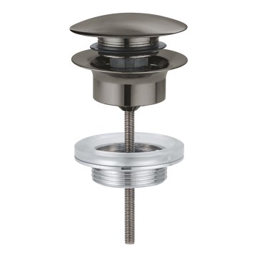 GROHE 65807AL0 - Ablaufgarnitur für Waschbecken mit Überlauf, Graphit