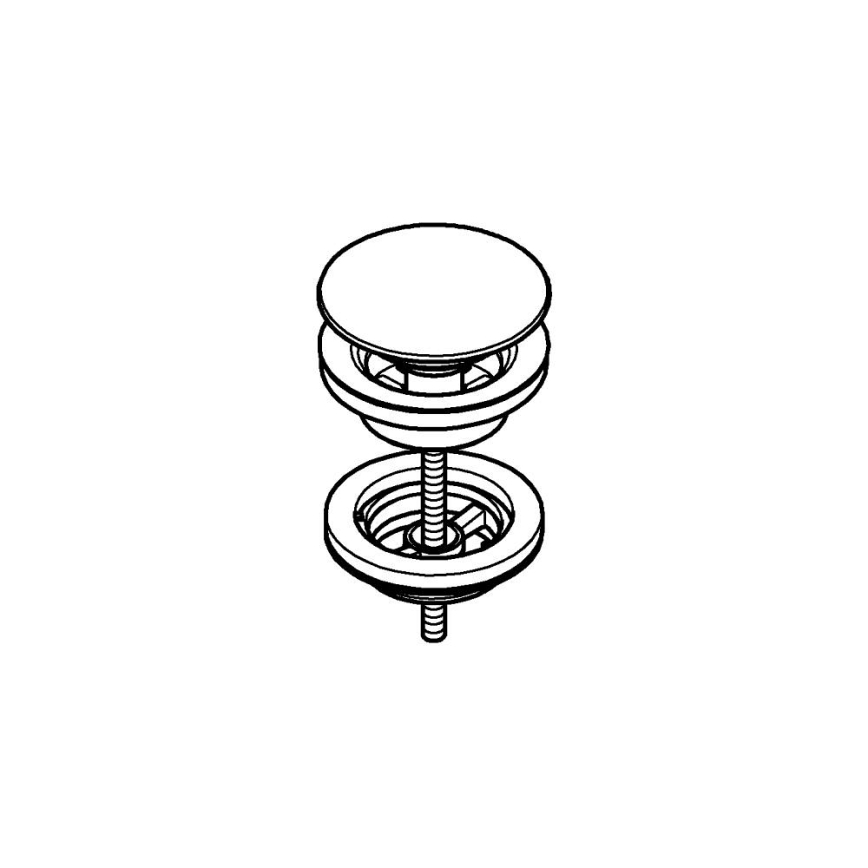 GROHE 65807DC0 - Ablaufgarnitur aus Edelstahl
