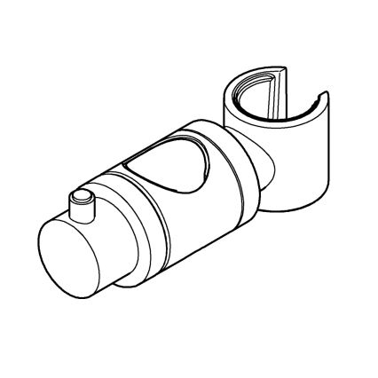 GROHE 6765000-Gleiter für Duschstangen RELEXA, RAINSHOWER und EUPHORIA 24,7 mm Chrom