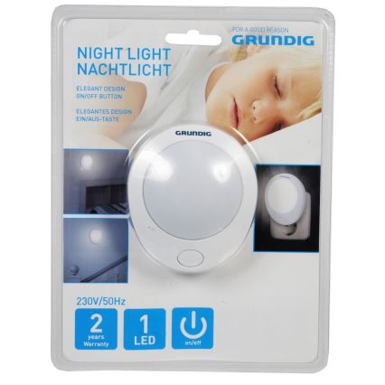 Grundig 163 - LED Steckdosen-Nachtlicht 1xLED/230V