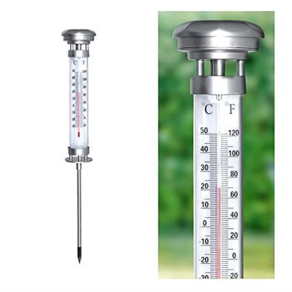 Grundig 89640 - LED Solarleuchte mit Thermometer 1xLED/1,2V 600 mAh IP44