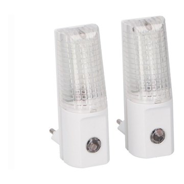 Grundig 96 – SET 2x LED Steckdosen-Nachtlicht 2xLED/0,5W/230V