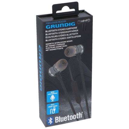 Grundig - Bluetooth-Kopfhörer mit Mikrofon schwarz