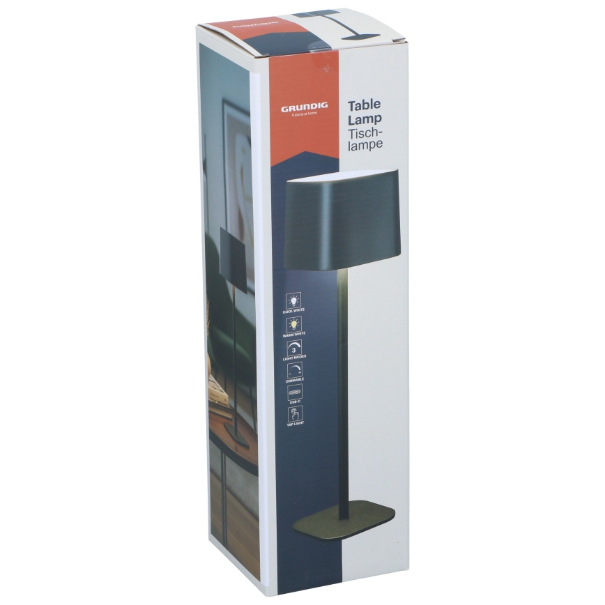 Grundig - Dimmbare LED-Tischleuchte mit Touch-Bedienung LED/5V 1200 mAh