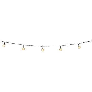 Grundig - LED dimmbare Solar-Lichterkette 50xLED/8 Funktionen 9,35m IP44 warmweiß 600 mAh + Fernbedienung