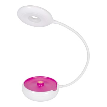 Grundig - LED- dimmbare Tischleuchte LED/3xAA rosa