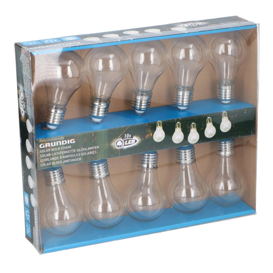 Grundig - LED-Leuchtmittel für Solar-Lichterkette 10xLED/1xAA 600 mAh