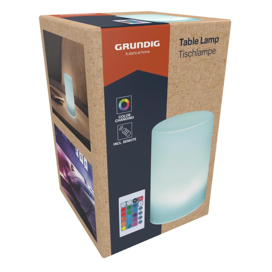 Grundig - dimmbare RGB-LED-Tischleuchte LED/3xAAA + Fernbedienung