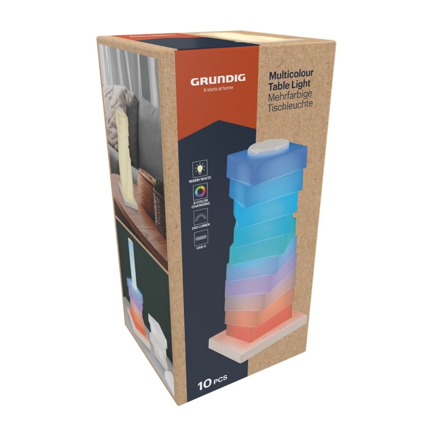 Grundig - LED RGB Touch-Schreibtischlampe LED/4W/5V