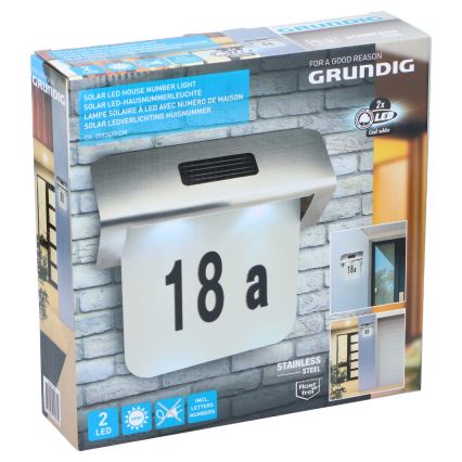 Grundig - LED Solar Hausnummer 1,2V