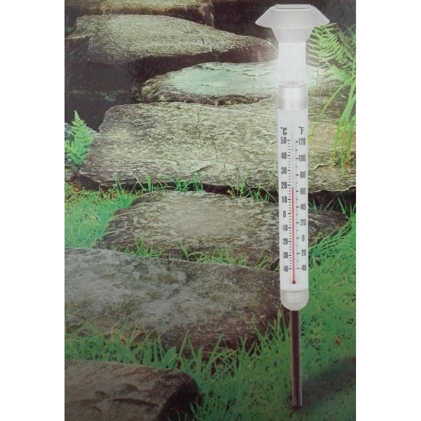 Grundig - LED-Solar-Thermometer 1xAAA 600 mAh IP44
