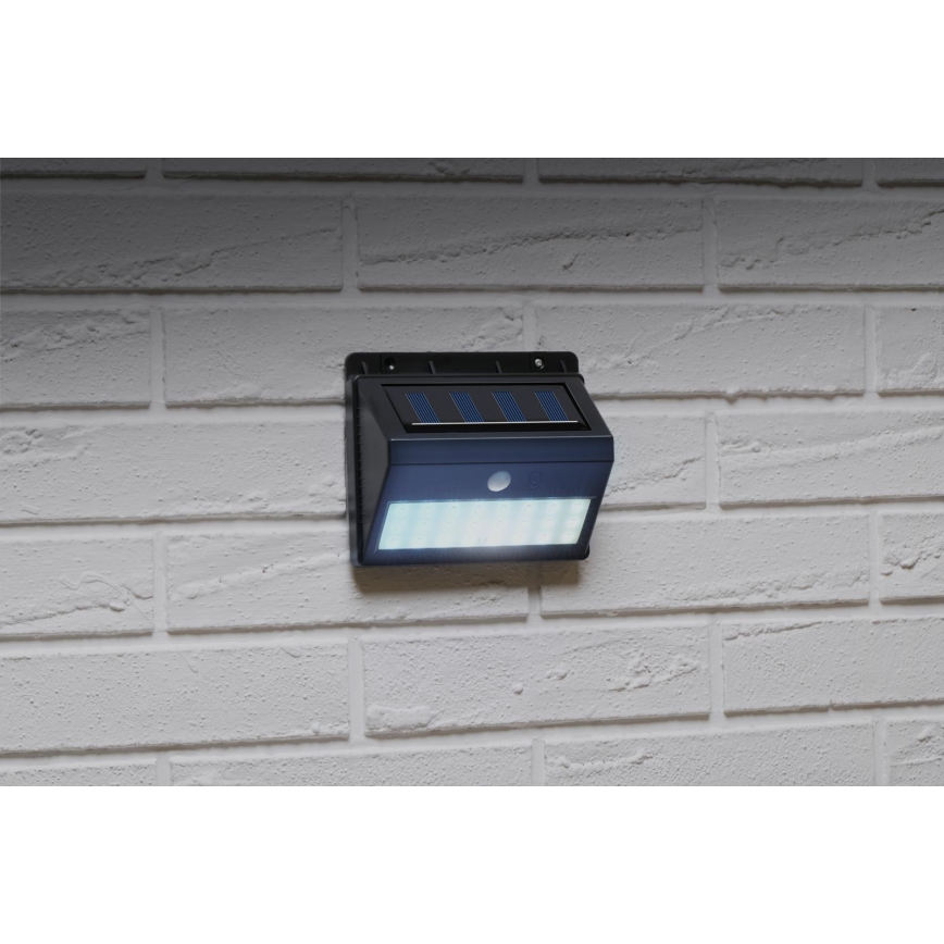 Grundig - LED-Solar-Wandleuchte mit Sensor, LED / 1,2 V, 600 mAh, IP44
