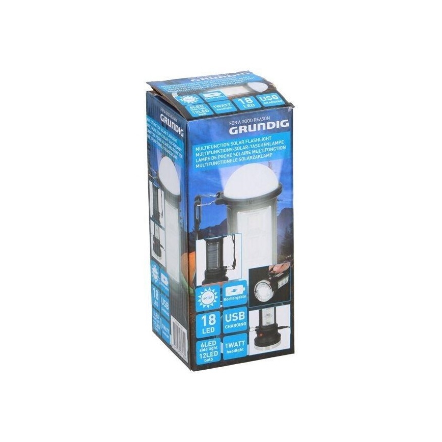 Grundig - LED-Solarleuchte LED/18W/5,5V