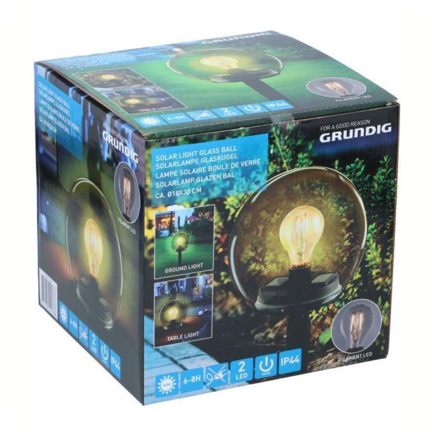 Grundig - LED Solarleuchte LED/3,7V 500 mAh IP44