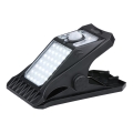 Grundig - LED Solarleuchte mit Bewegungs- und Dämmerungssensor CLIP-ON LED/9W/3,7V 1500 mAh IP44