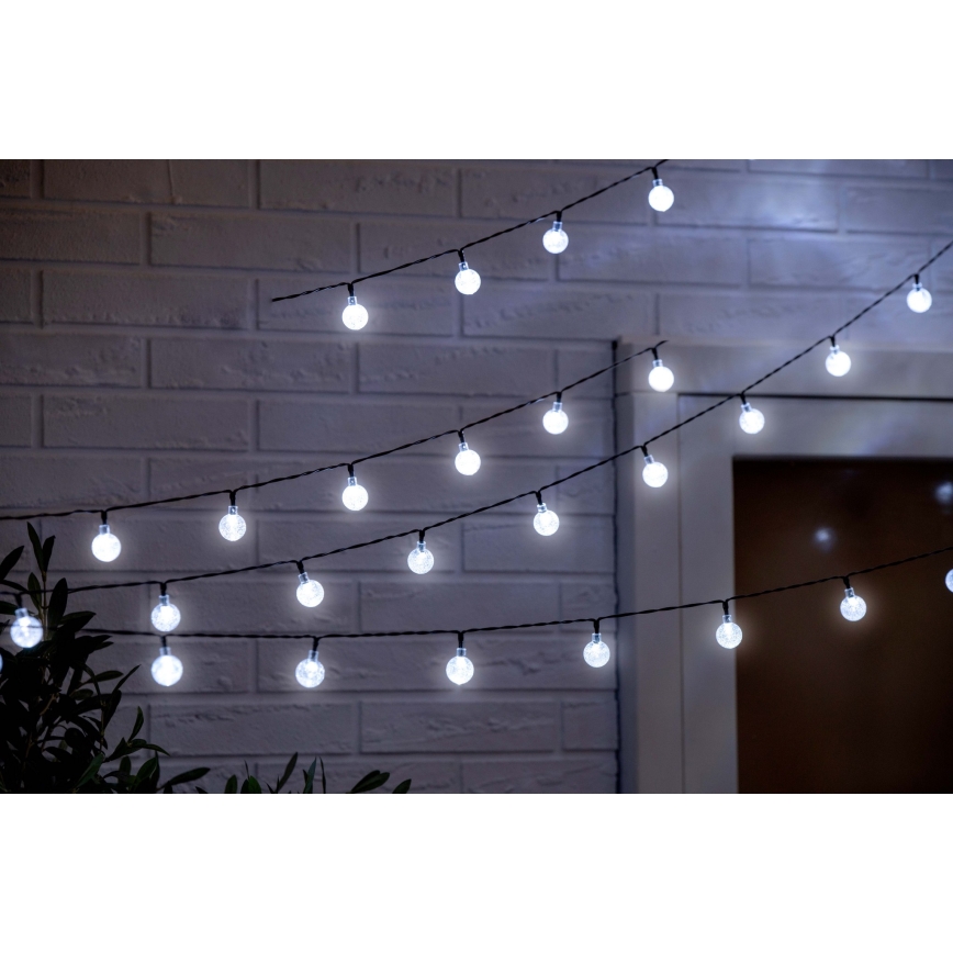 Grundig - LED-Solarlichterkette 100xLED/8 Funktionen 15m warmweiβ
