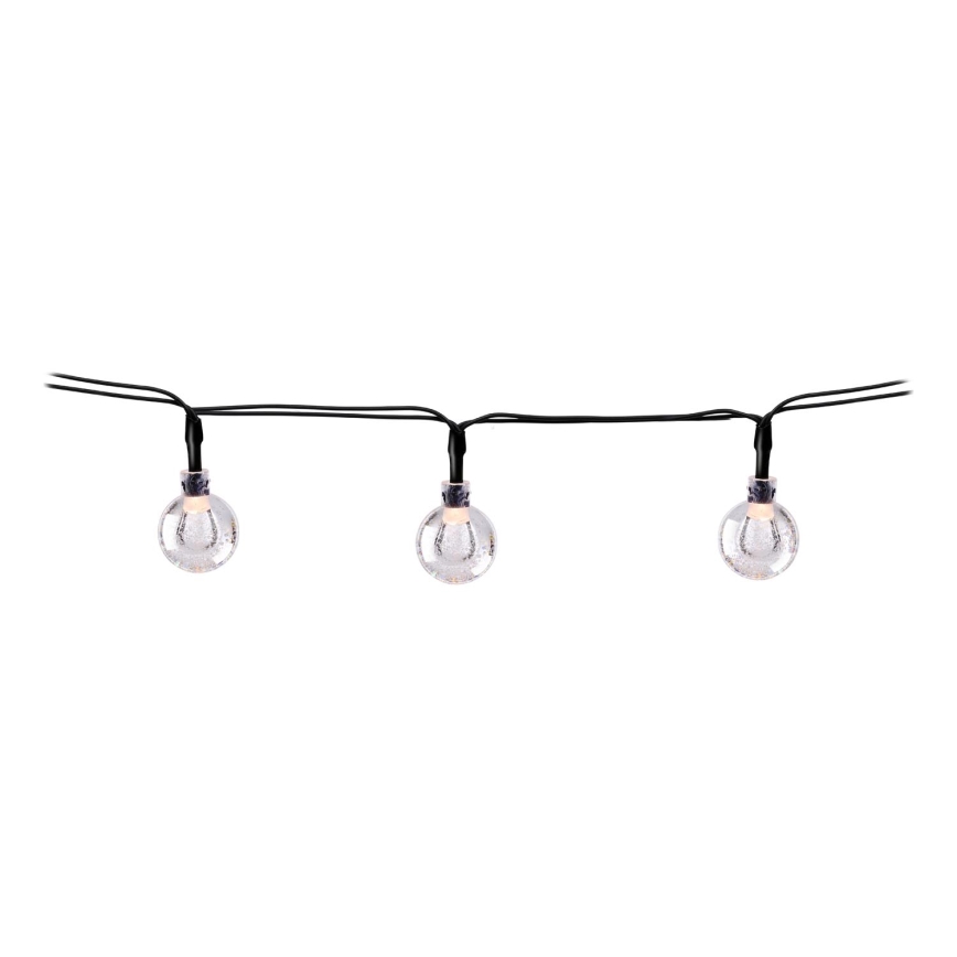 Grundig - LED-Solarlichterkette 50xLED/8 Funktionen 6,9m warmweiβ