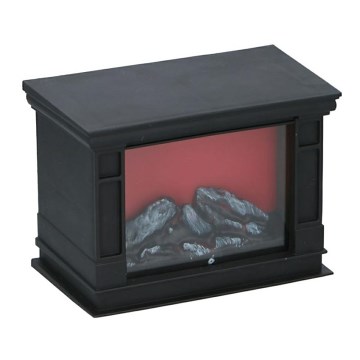 Grundig - LED Weihnachtsdekoration LED/1W/4xAA Kamin