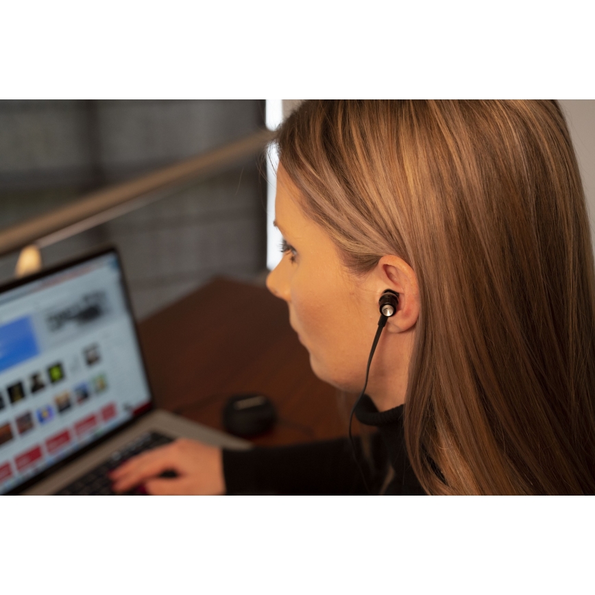 Grundig - Ohrhörer mit Mikrofon JACK 3,5 mm schwarz