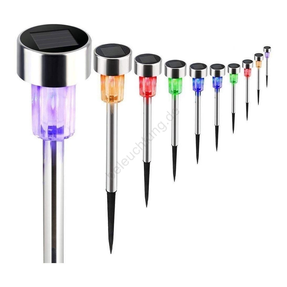 Grundig - SET 10xLED RGB Solarleuchte 10xLED/2/3AA | Beleuchtung.de