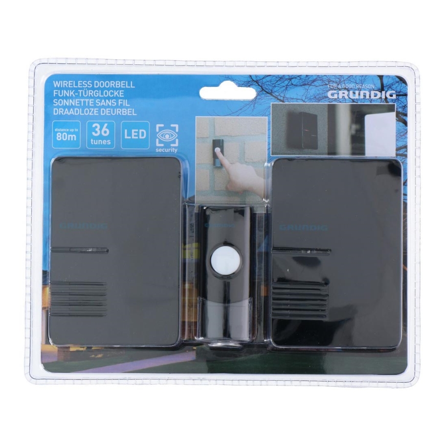 Grundig - SET 2x Drahtloser Türklingel auf Batterie