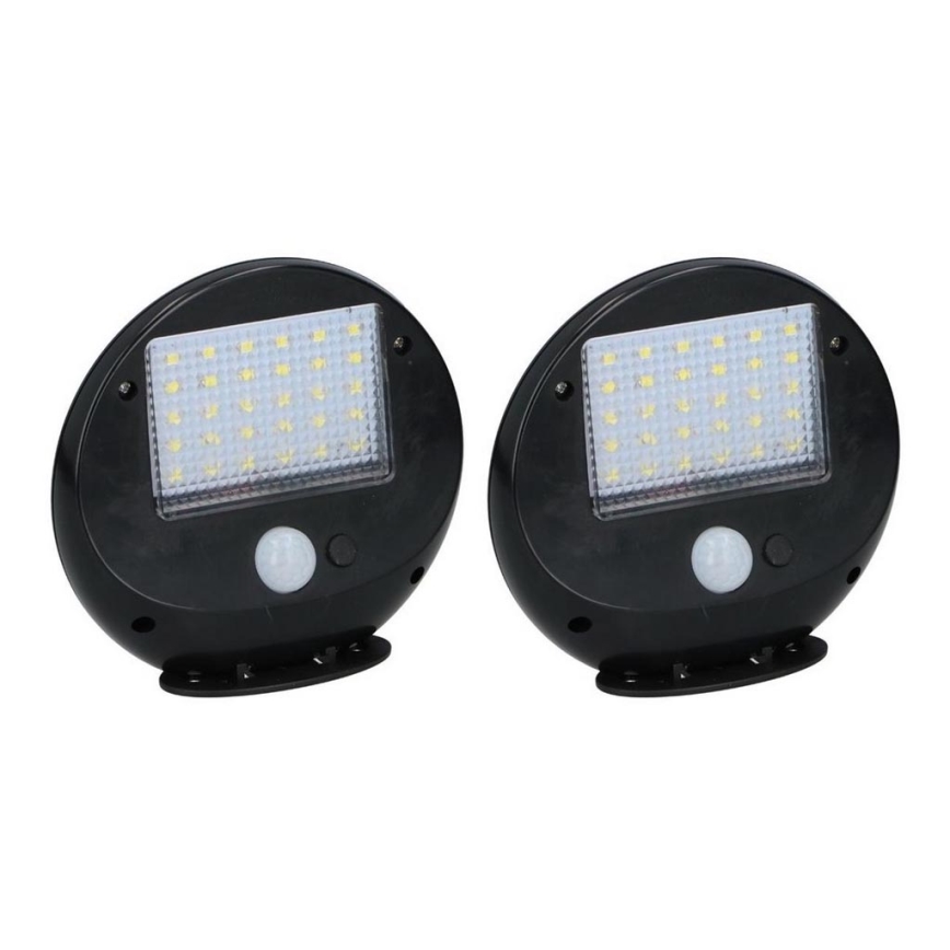 Grundig - SET 2x LED Solar-Wandleuchte mit Bewegungs- und Dämmerungssensor LED/3,2V 600 mAh
