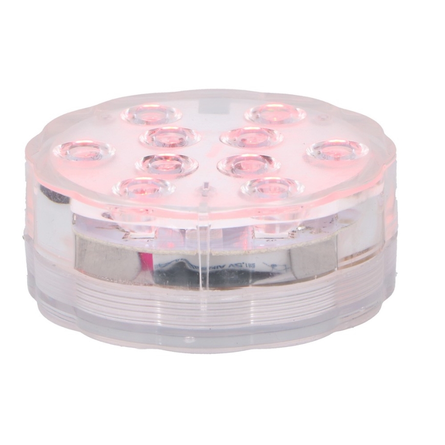 Grundig - SET 3x LED RGB Außen Einbaubeleuchtung 3xLED/9xAAA IP65
