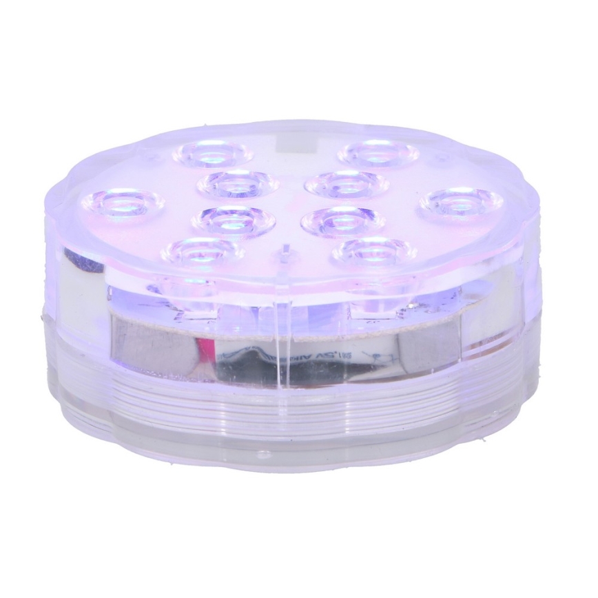 Grundig - SET 3x LED RGB Außen Einbaubeleuchtung 3xLED/9xAAA IP65