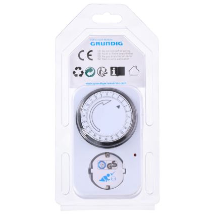 Grundig - Steckdose mit Zeitschaltuhr 3500W/230V