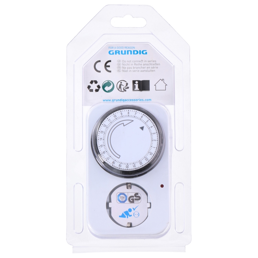 Grundig - Steckdose mit Zeitschaltuhr 3500W/230V