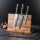 Gudaro - 3er-Set Damast-Küchenmesser AKIRO + magnetischer Messerhalter