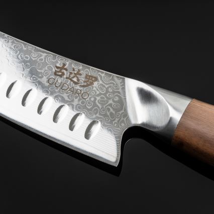 Gudaro - TAKUMI Damast-Küchenmesserset, 5-teilig + Messerhalter und Geflügelschere