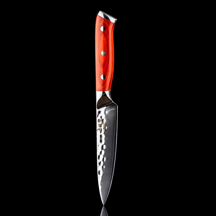 Gudaro - Damast-Universalküchenmesser MIYABI 5, 67 Lagen Stahl, Länge 12,5 cm