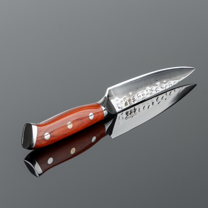 Gudaro - Damast-Universalküchenmesser MIYABI 5, 67 Lagen Stahl, Länge 12,5 cm