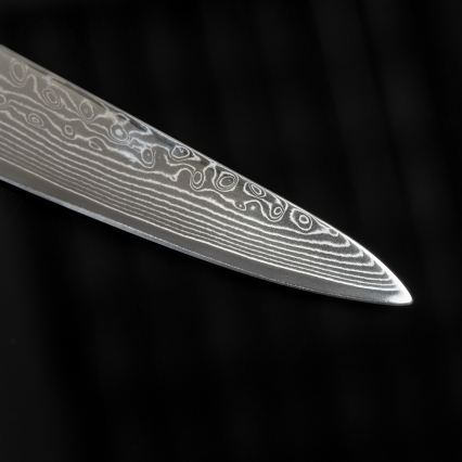 Gudaro - Universelles Damast-Küchenmesser SHIRO 5, 67 Lagen Stahl, Länge 12,5 cm