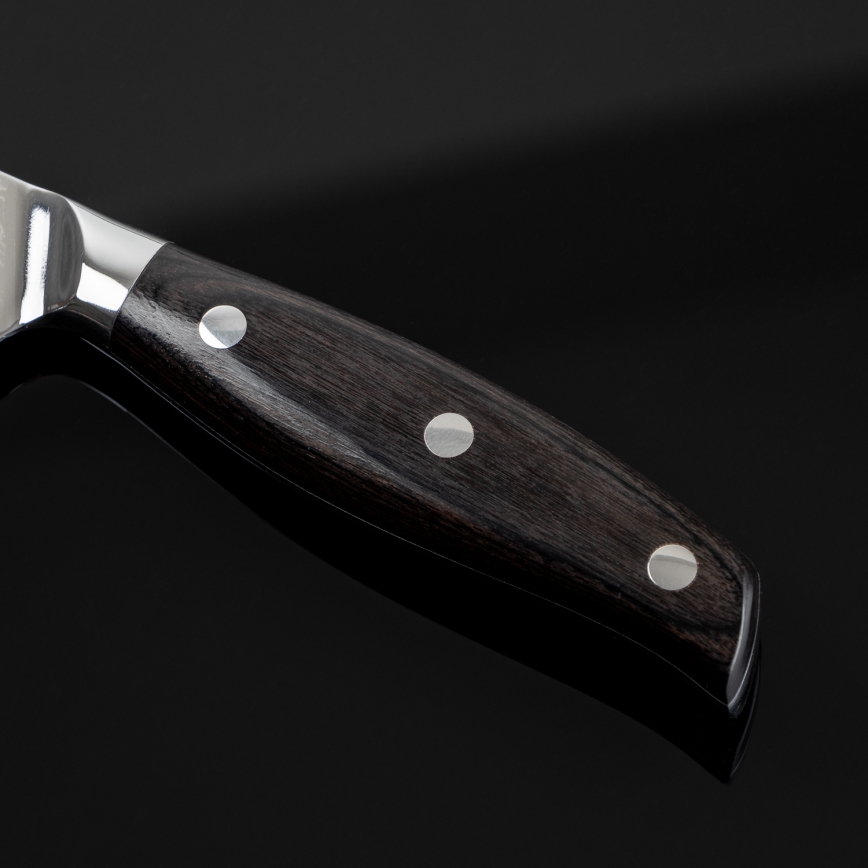 Gudaro - Universelles Damast-Küchenmesser SHIRO 5, 67 Lagen Stahl, Länge 12,5 cm