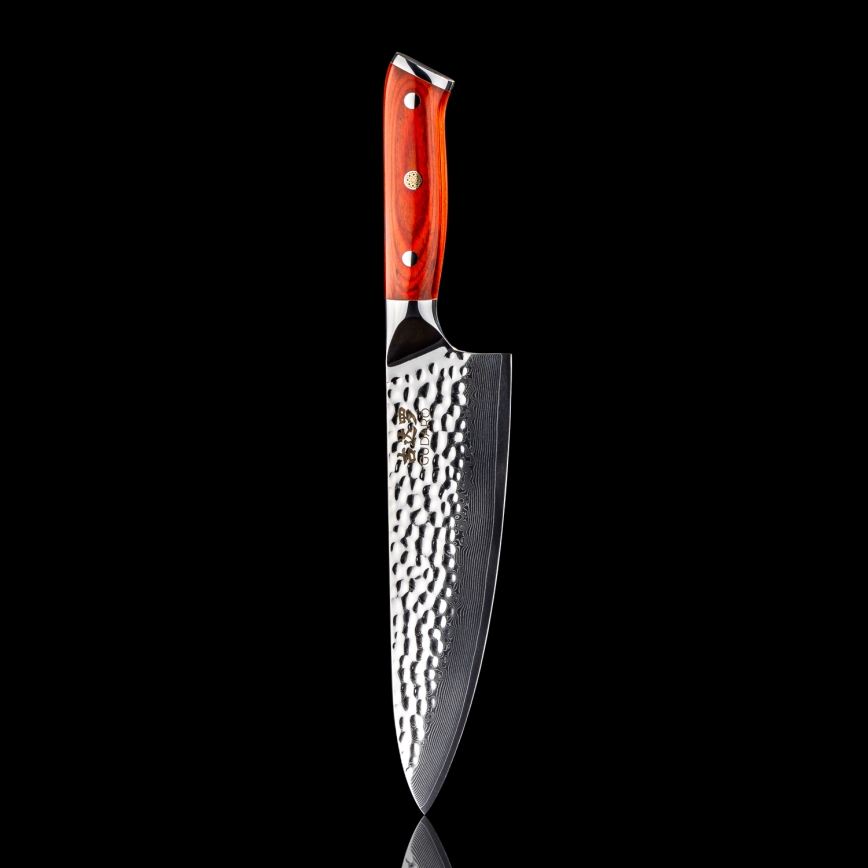 Gudaro - Damast-Kochmesser MIYABI 8, 67 Lagen Stahl, Klingenlänge 20 cm